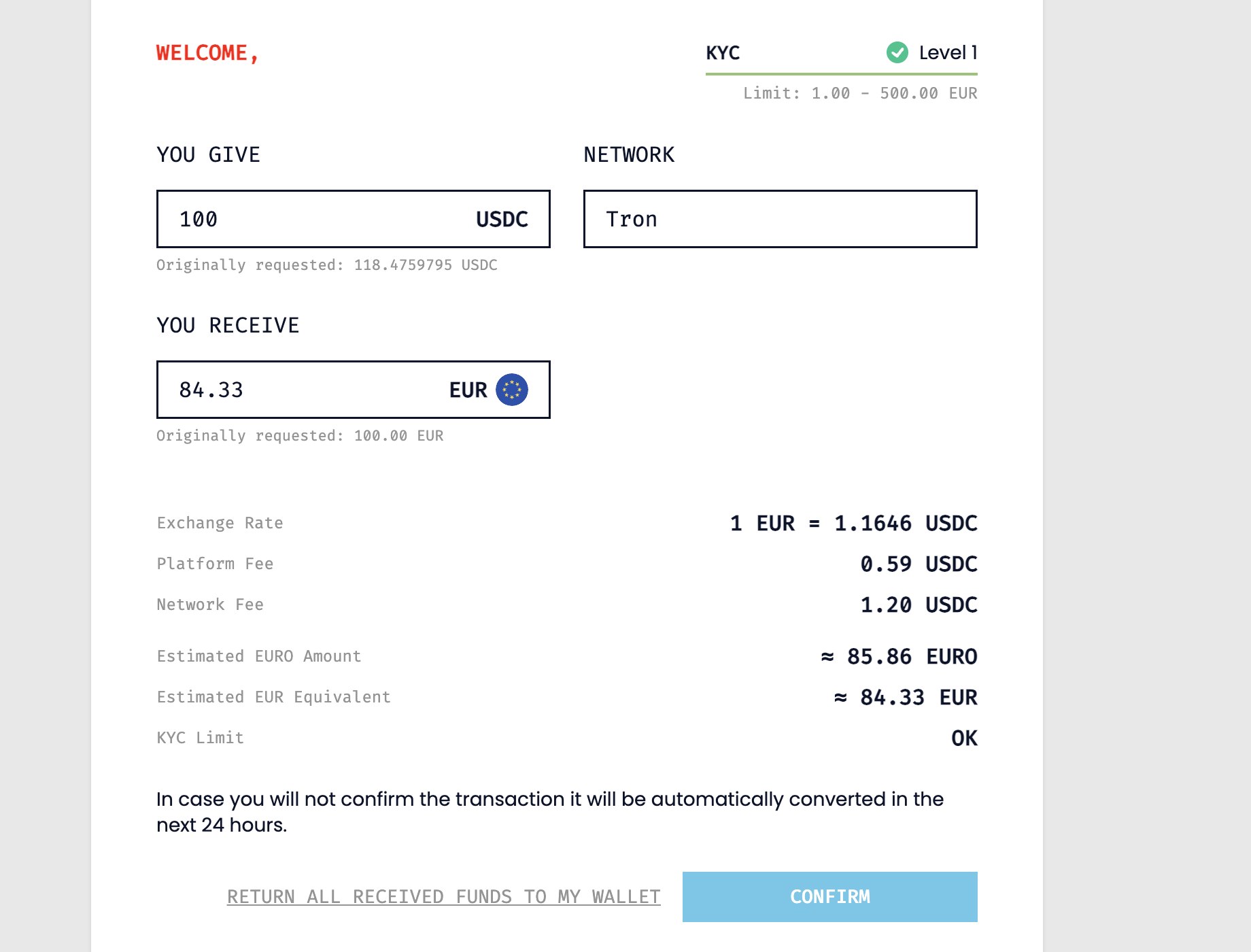 CryptoBridge screenshot