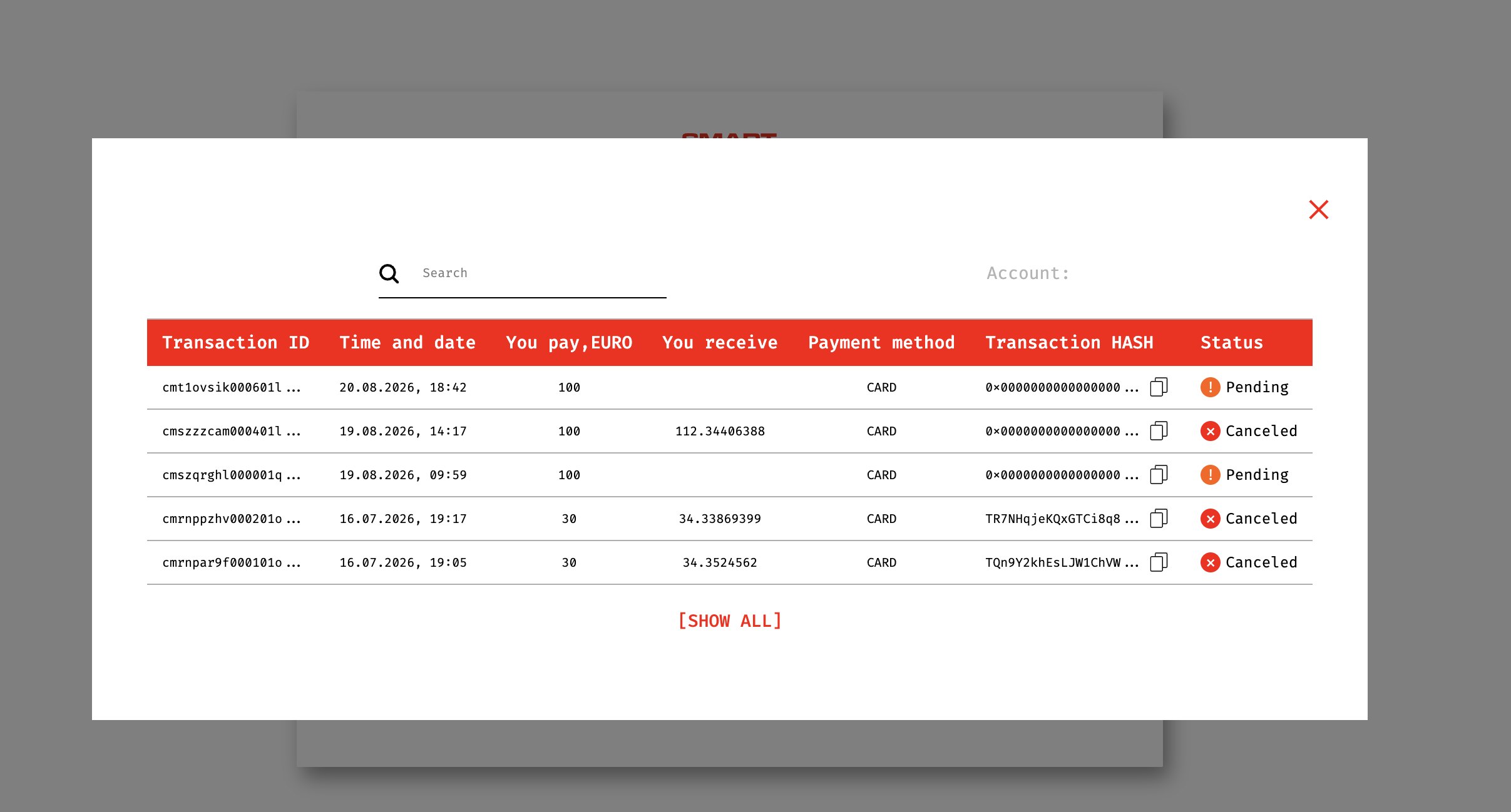 CryptoBridge screenshot