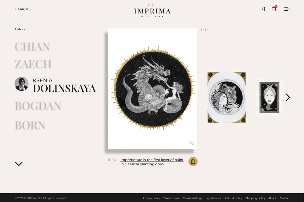 Imprima screenshot