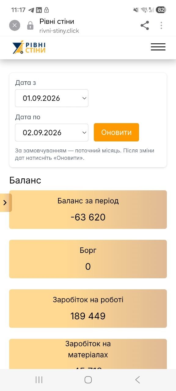 Rivni Stiny (Flat Walls) mobile